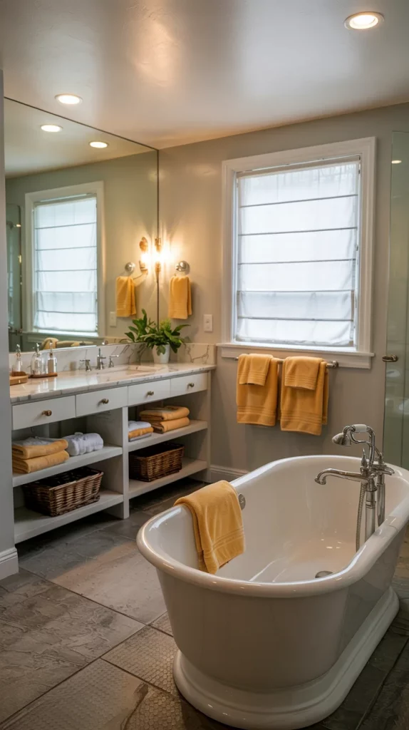 60 Yellow Bathroom Decor Styling Ideas To Brighten Your Bathroom With Style