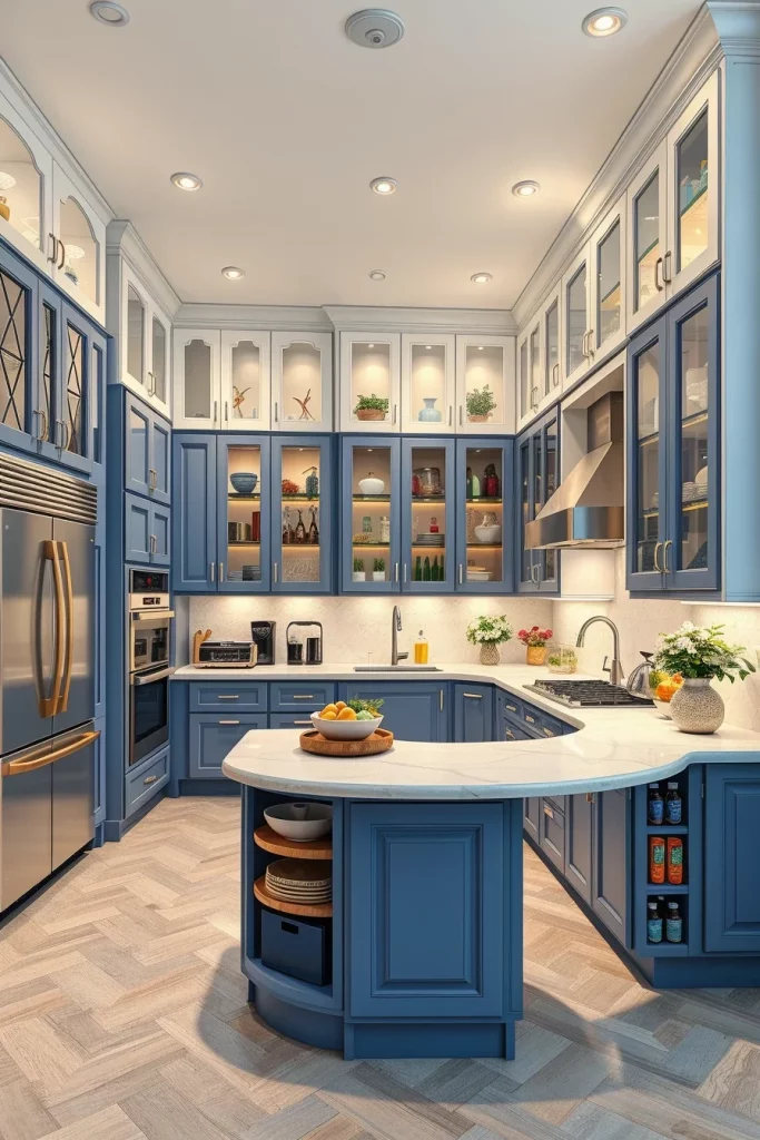 54 Blue White Kitchen Layout Inspiration Ideas For A Stylish And Timeless Home
