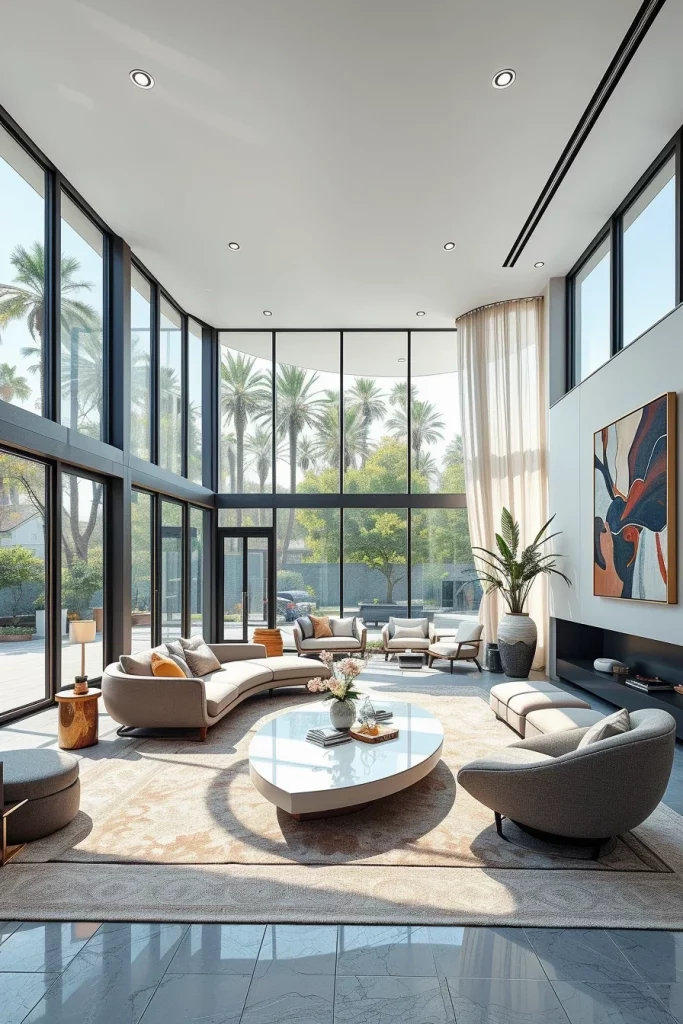 60 Sculptural And Artistic Modern Living Room Ideas For A Gallery-Inspired Home