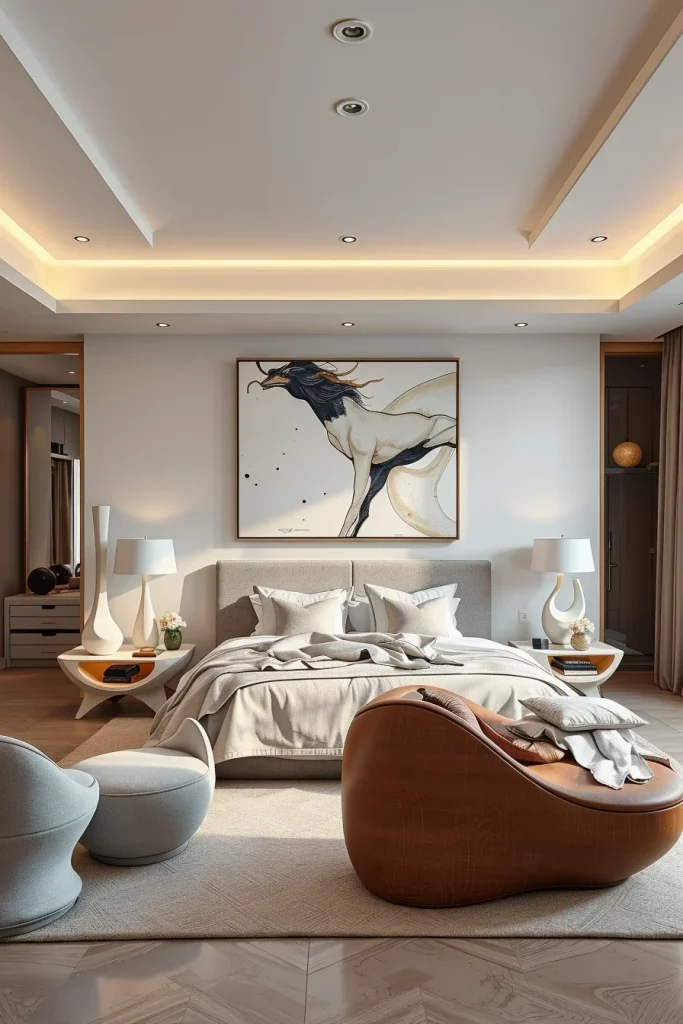 58 Sculptural And Artistic Modern Bedroom Ideas For A Creative Luxury Retreat