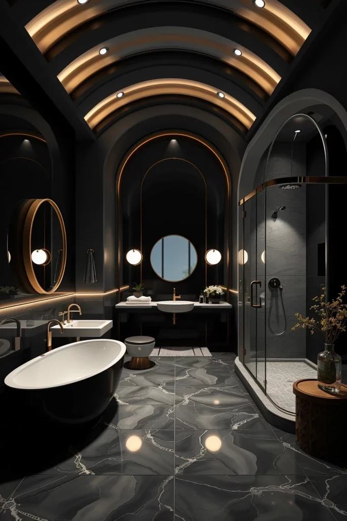 60 Luxury Black Bathroom Styling Ideas For A Sophisticated And Elegant Space