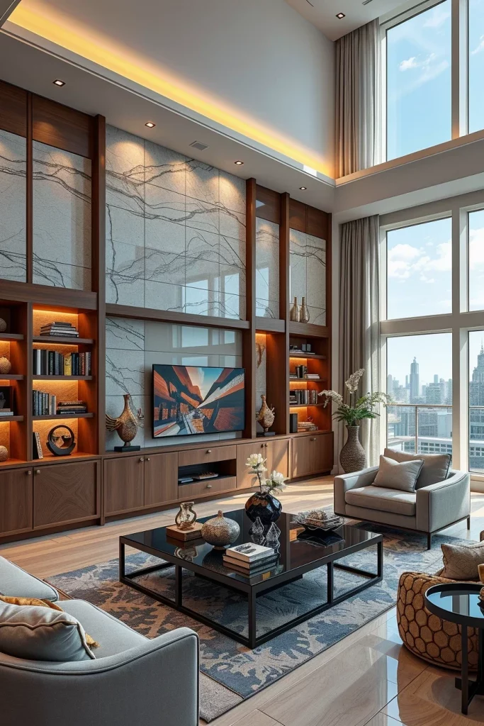 55 Luxury Penthouse Living Room Ideas For Sophisticated Modern Interiors