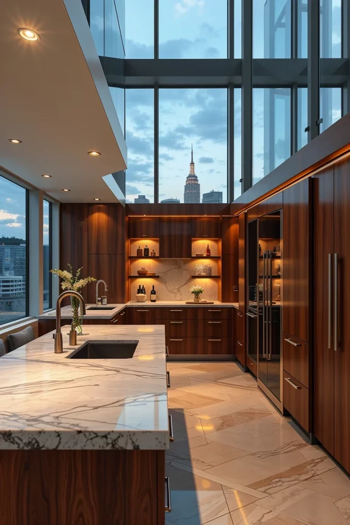 55 Luxury Penthouse Kitchen Ideas For A Sophisticated Modern Home