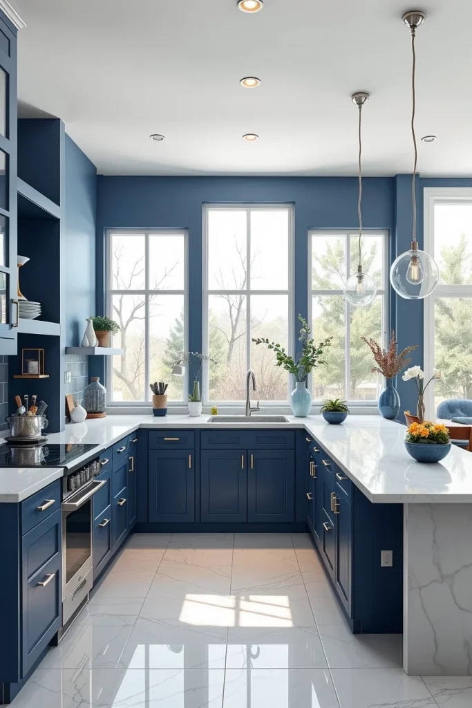 54 Blue White Kitchen Layout Inspiration Ideas For A Stylish And Timeless Home