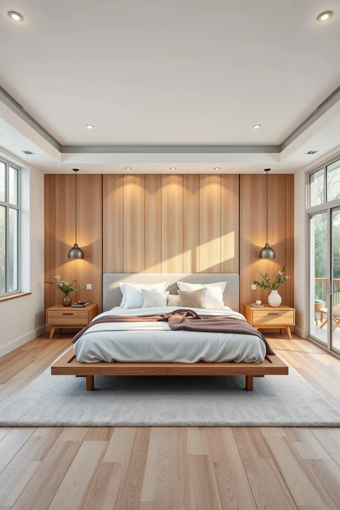 54 White And Wood Tone Bedroom Ideas For A Warm And Modern Retreat