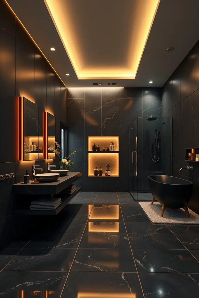 60 Luxury Black Bathroom Styling Ideas For A Sophisticated And Elegant Space