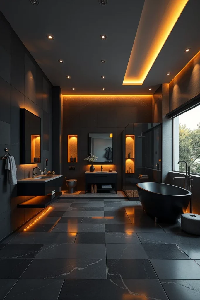 60 Luxury Black Bathroom Styling Ideas For A Sophisticated And Elegant Space