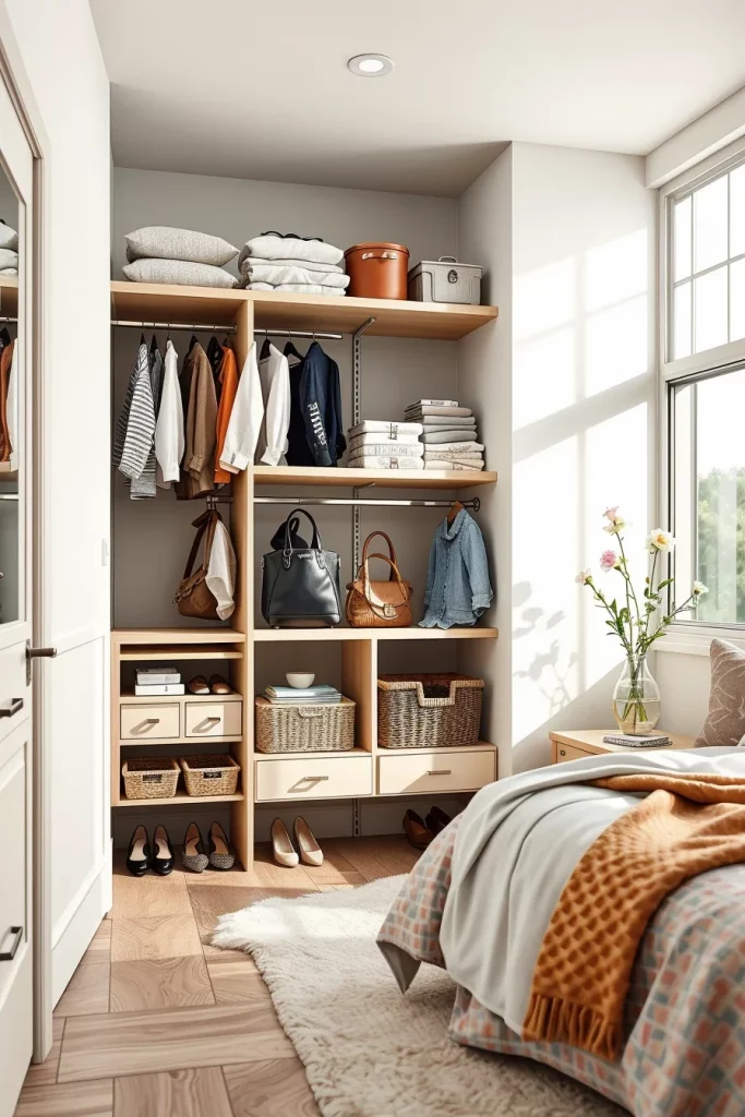 57 Small Bedroom Closet Organization Solutions To Maximize Every Inch Of Space