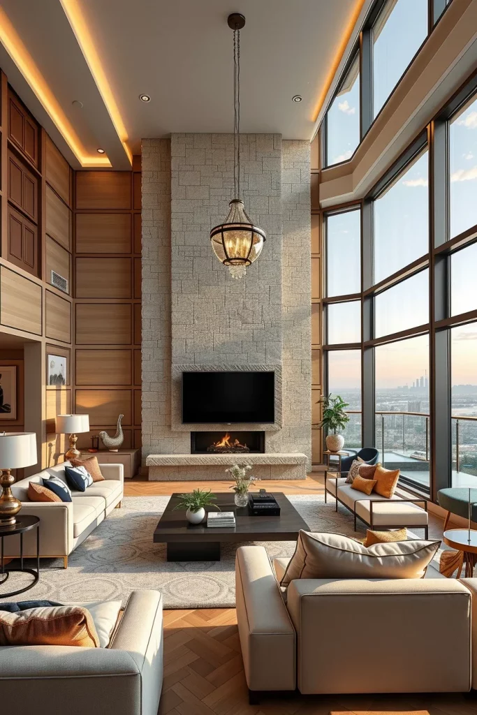 55 Luxury Penthouse Living Room Ideas For Sophisticated Modern Interiors