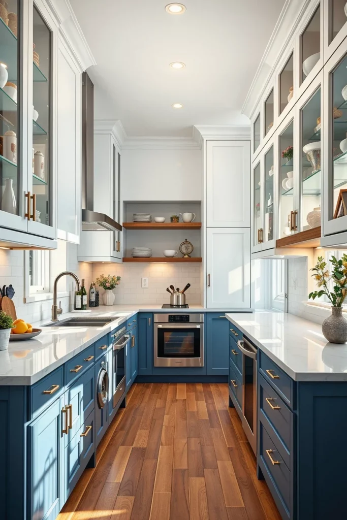 54 Blue White Kitchen Layout Inspiration Ideas For A Stylish And Timeless Home