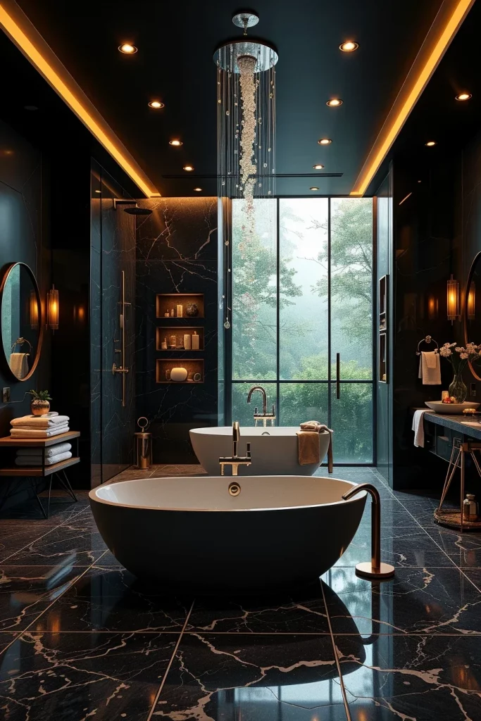 60 Luxury Black Bathroom Styling Ideas For A Sophisticated And Elegant Space