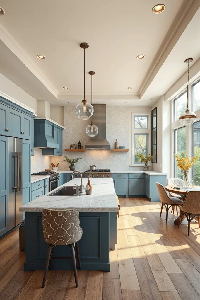 55 Blue Kitchen Cabinet Color Ideas for a Beautiful and Stylish Kitchen