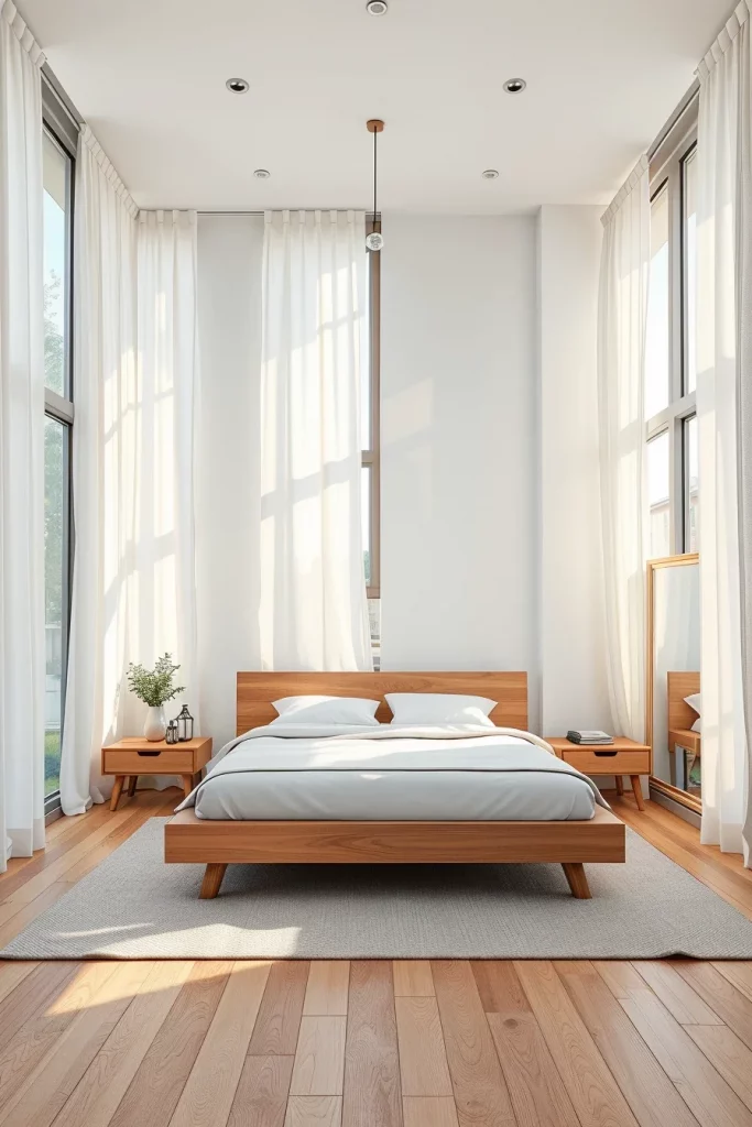 54 White And Wood Tone Bedroom Ideas For A Warm And Modern Retreat