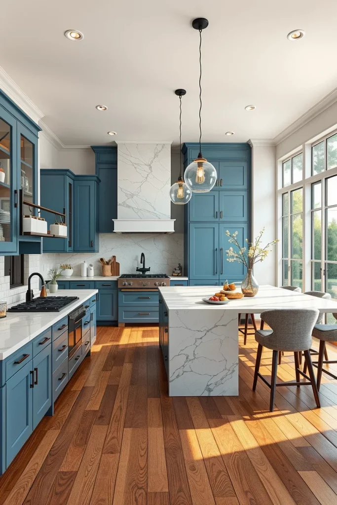 55 Blue Kitchen Cabinet Color Ideas for a Beautiful and Stylish Kitchen