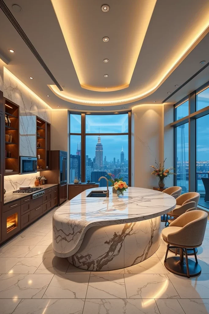 55 Luxury Penthouse Kitchen Ideas For A Sophisticated Modern Home
