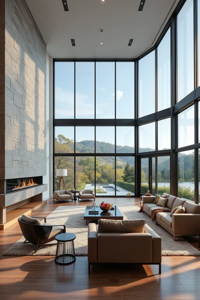 52 Floor-To-Ceiling Windows Living Room Ideas For A Bright And Modern Home