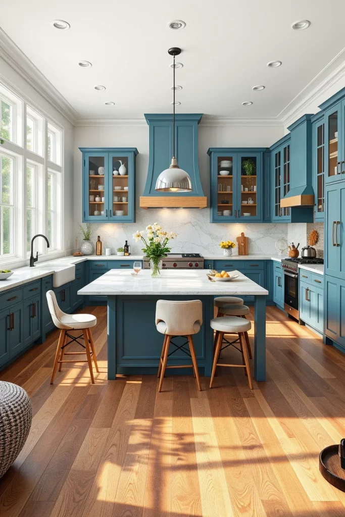 55 Blue Kitchen Cabinet Color Ideas for a Beautiful and Stylish Kitchen
