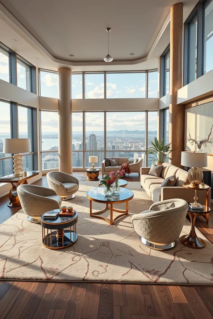 55 Luxury Penthouse Living Room Ideas For Sophisticated Modern Interiors