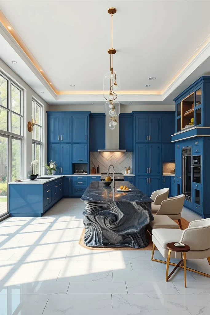 55 Blue Kitchen Cabinet Color Ideas for a Beautiful and Stylish Kitchen