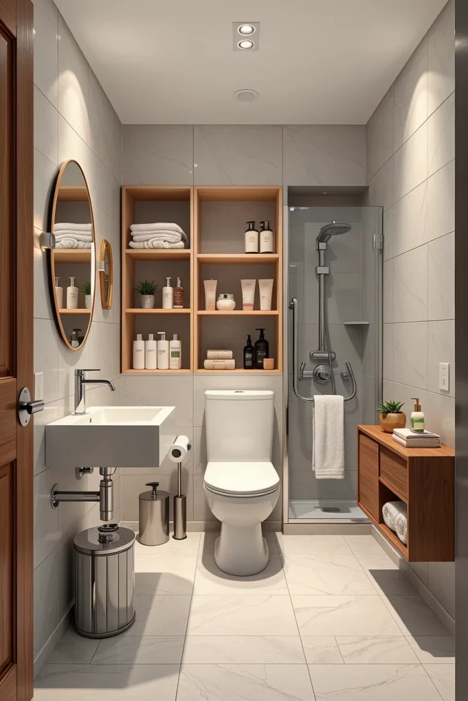 51 Space-Saving Bathroom Ideas To Maximize Style And Storage