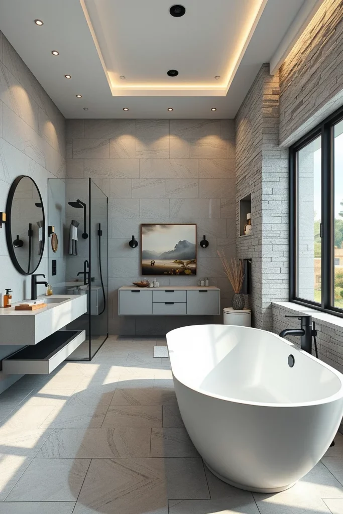 58 Sculptural And Artistic Modern Bathroom Ideas For A Gallery-Inspired Home