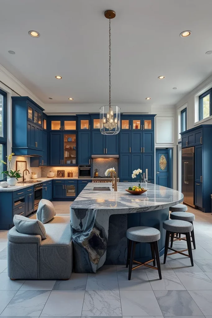 55 Blue Kitchen Cabinet Color Ideas for a Beautiful and Stylish Kitchen