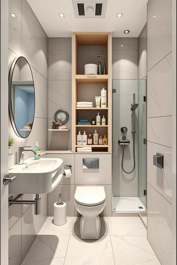 51 Space-Saving Bathroom Ideas To Maximize Style And Storage
