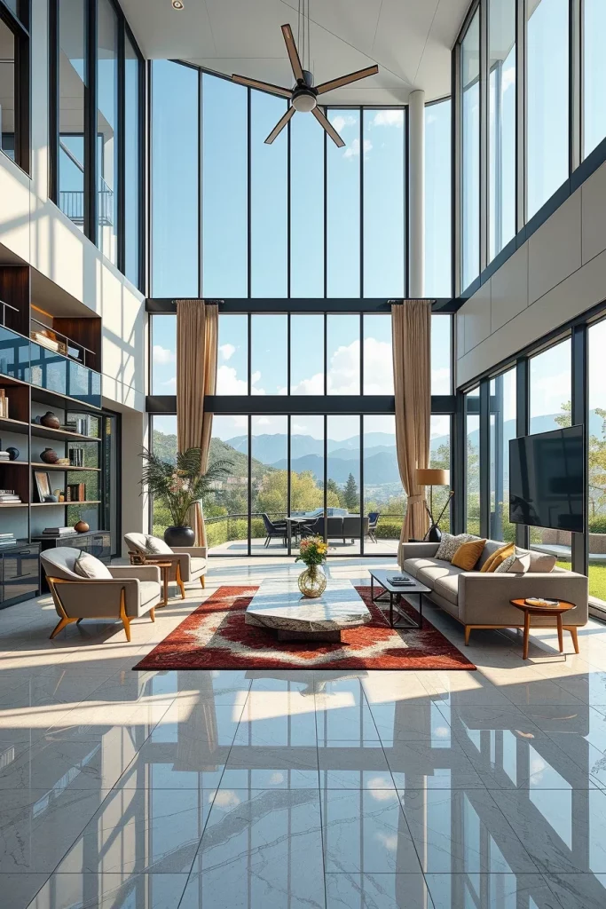 52 Floor-To-Ceiling Windows Living Room Ideas For A Bright And Modern Home