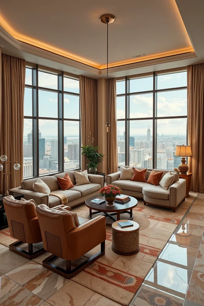 55 Luxury Penthouse Living Room Ideas For Sophisticated Modern Interiors