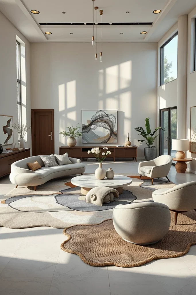 60 Sculptural And Artistic Modern Living Room Ideas For A Gallery-Inspired Home