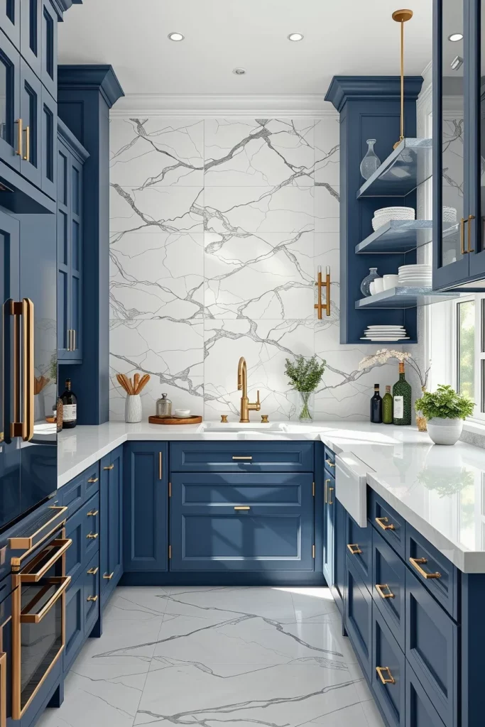 54 Blue White Kitchen Layout Inspiration Ideas For A Stylish And Timeless Home