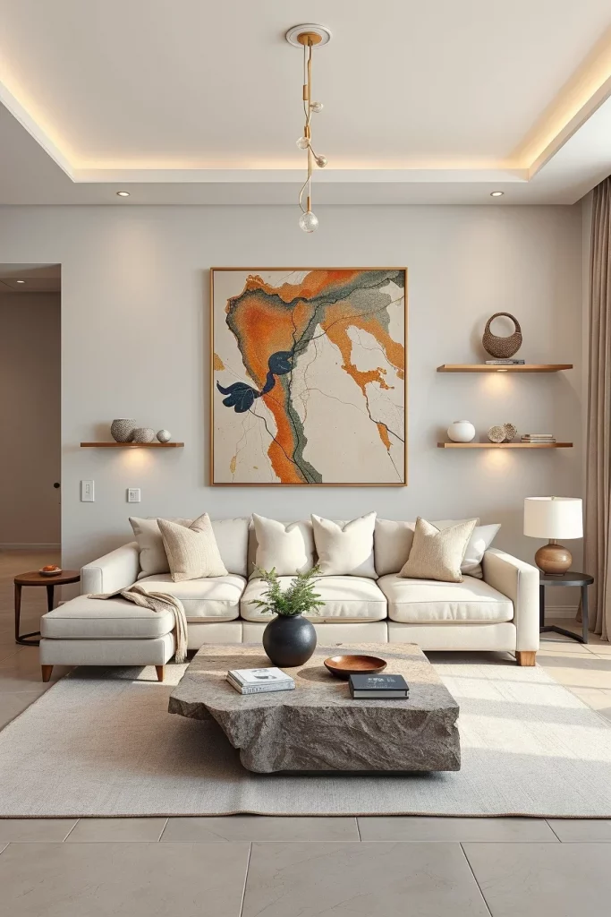 54 Neutral Living Room Decorating Ideas Inspiration