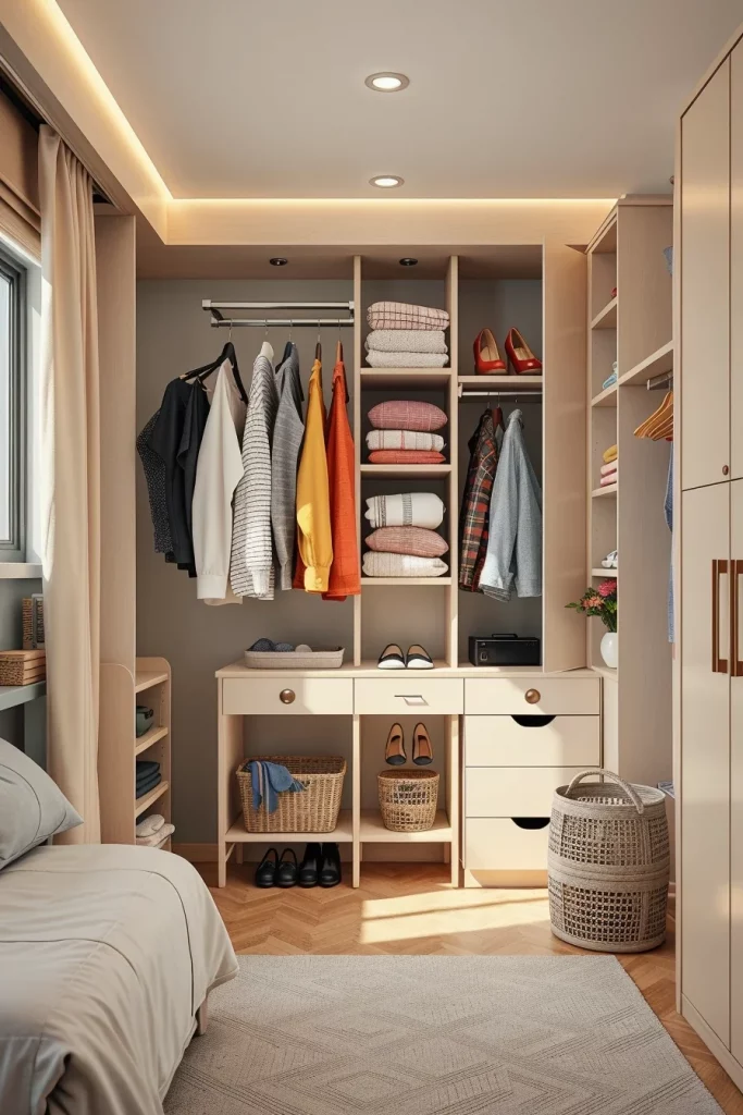57 Small Bedroom Closet Organization Solutions To Maximize Every Inch Of Space