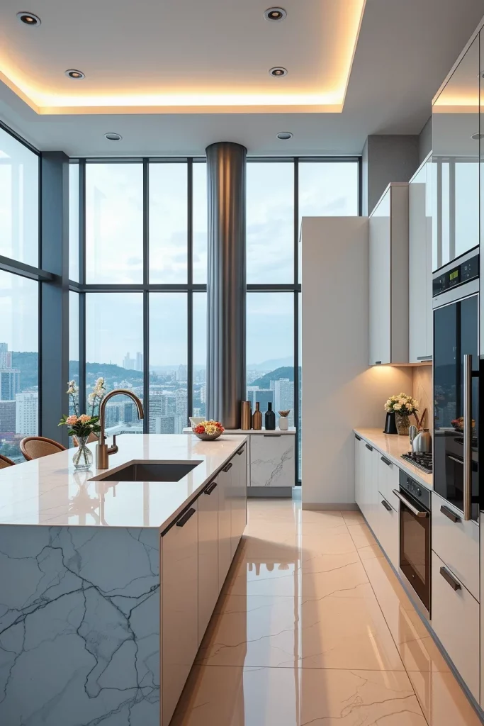 55 Luxury Penthouse Kitchen Ideas For A Sophisticated Modern Home