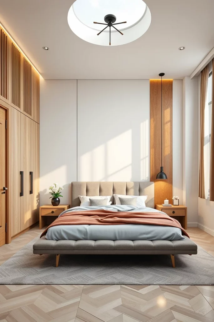 54 White And Wood Tone Bedroom Ideas For A Warm And Modern Retreat