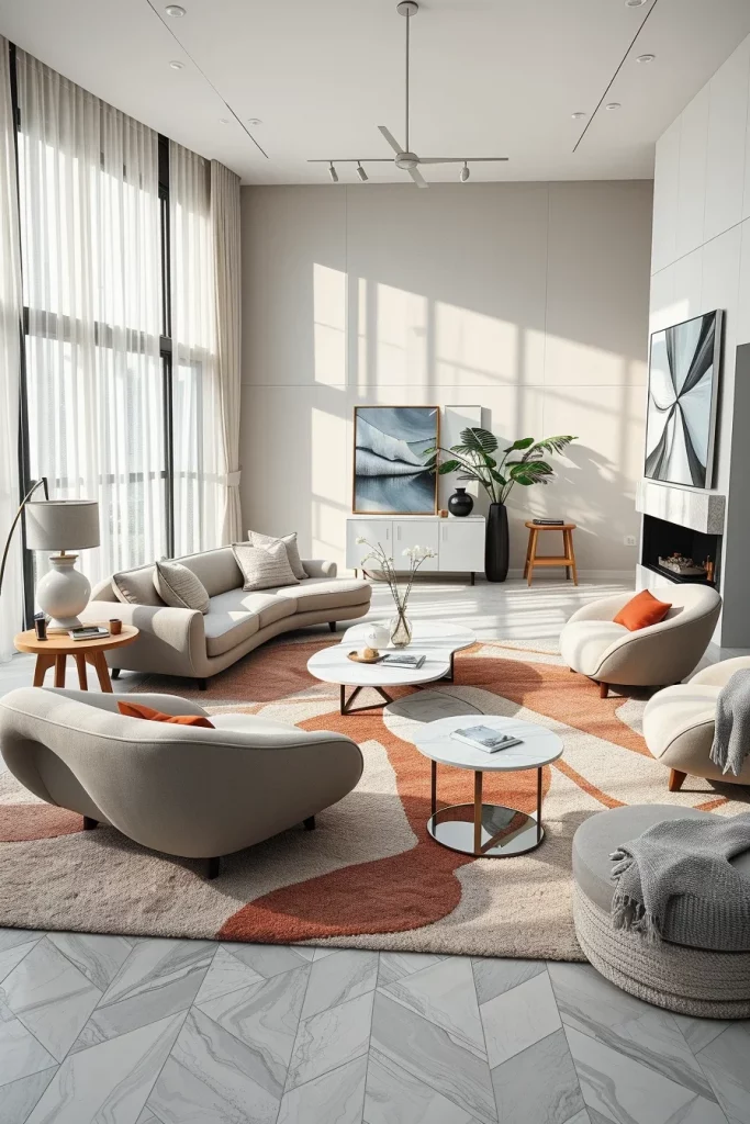 60 Sculptural And Artistic Modern Living Room Ideas For A Gallery-Inspired Home