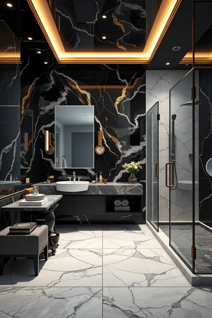 60 Luxury Black Bathroom Styling Ideas For A Sophisticated And Elegant Space