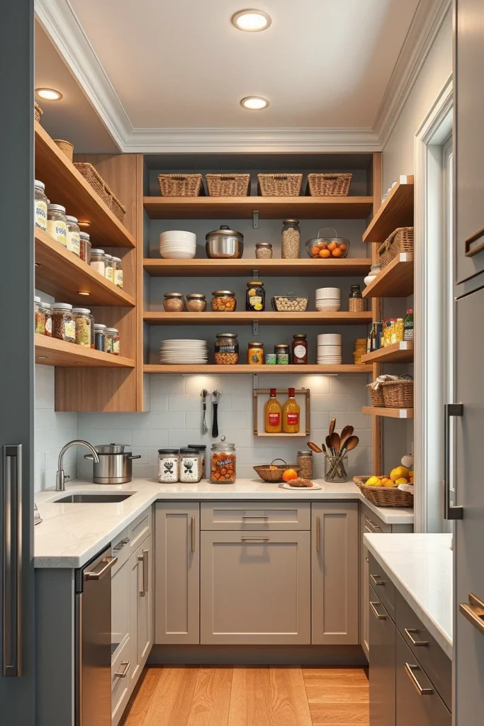 58 Modern Small Pantry Design Ideas To Maximize Style And Storage