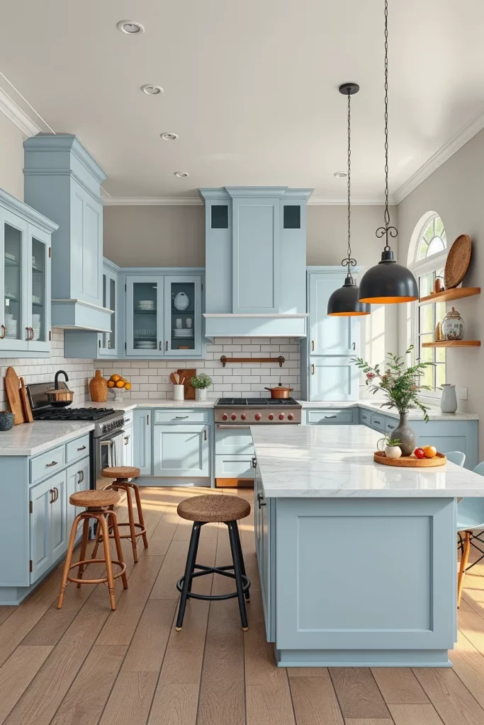 55 Blue Kitchen Cabinet Color Ideas for a Beautiful and Stylish Kitchen