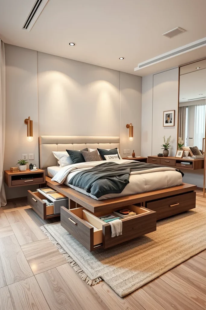 50 Space-Saving Bedroom Ideas To Maximize Style And Storage