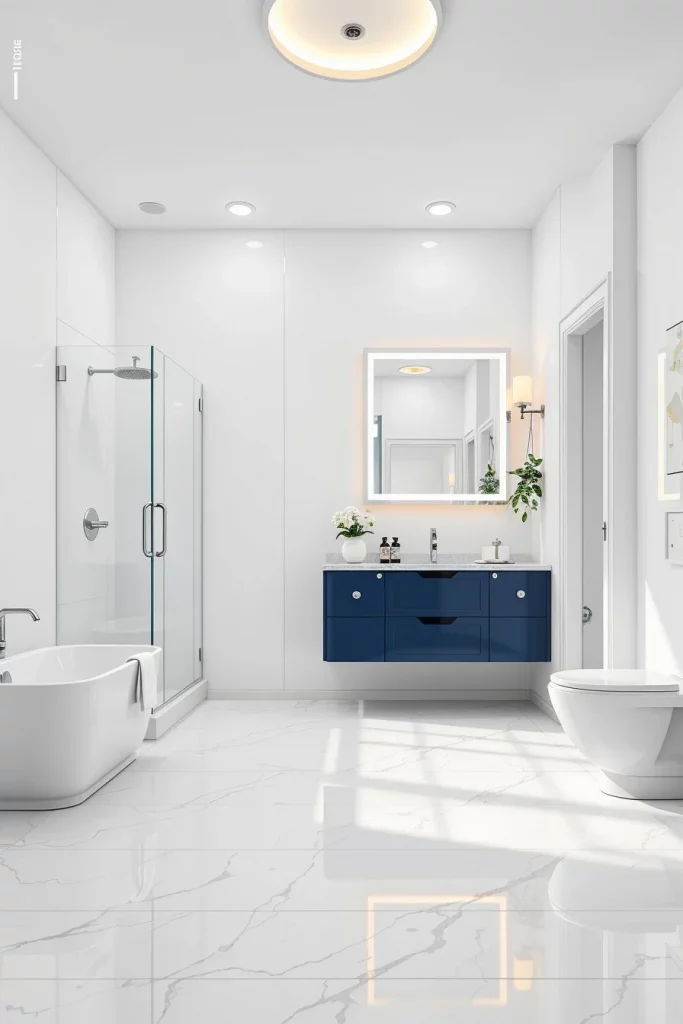 59 Blue And White Bathroom Decor Ideas For A Stylish And Timeless Space
