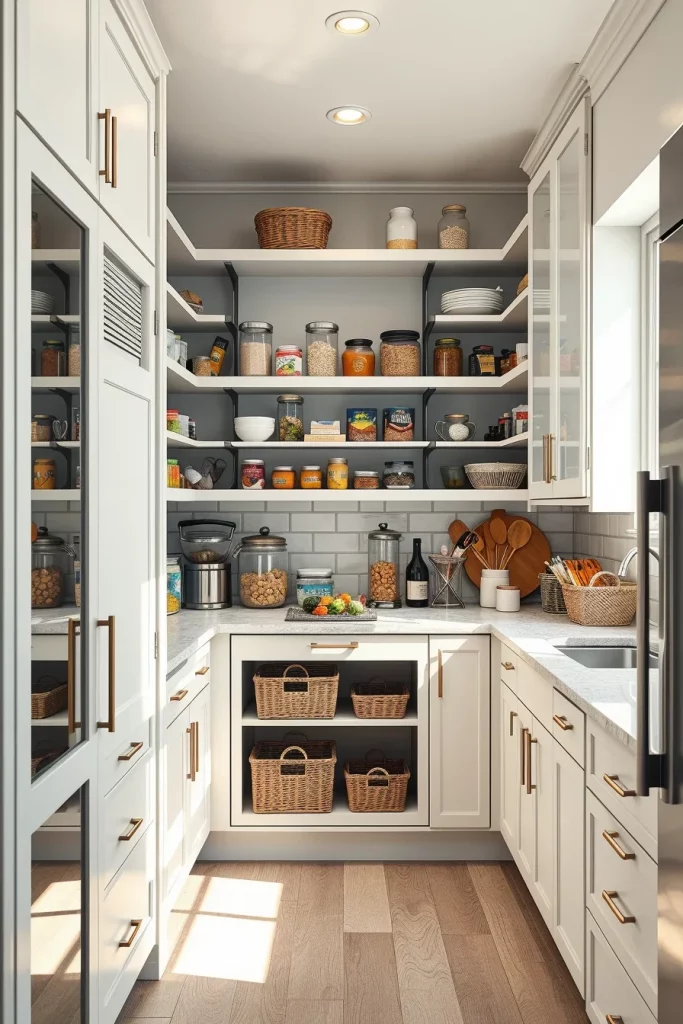 58 Modern Small Pantry Design Ideas To Maximize Style And Storage