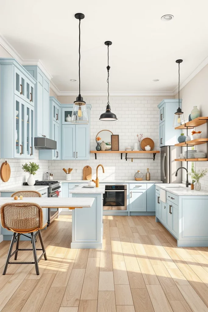 55 Blue Kitchen Cabinet Color Ideas for a Beautiful and Stylish Kitchen