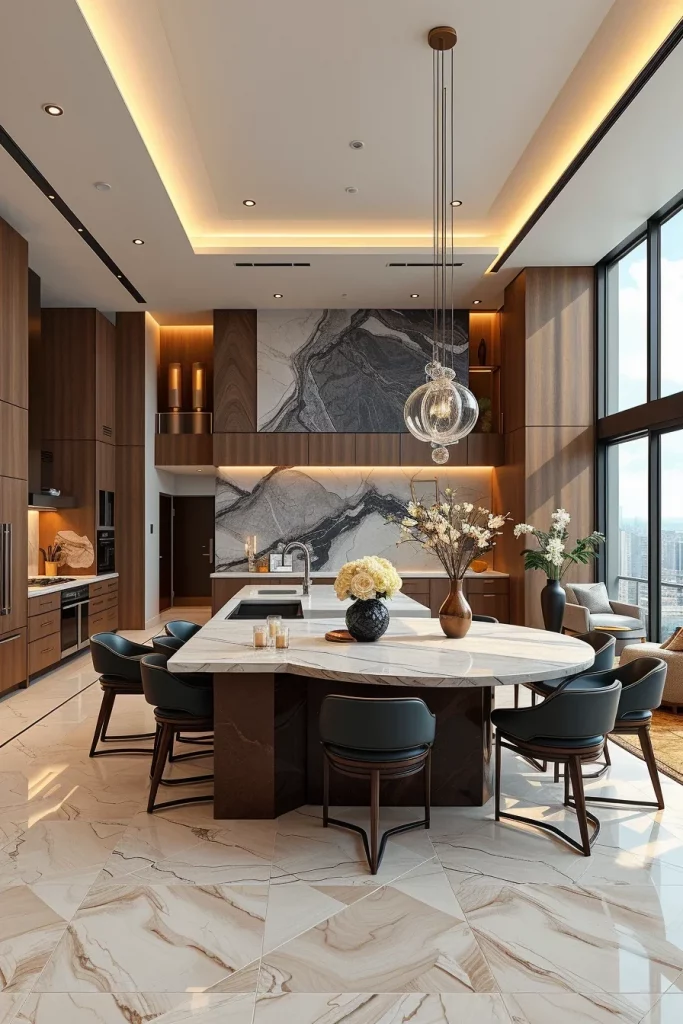 55 Luxury Penthouse Kitchen Ideas For A Sophisticated Modern Home