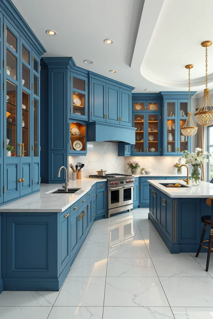 55 Blue Kitchen Cabinet Color Ideas for a Beautiful and Stylish Kitchen