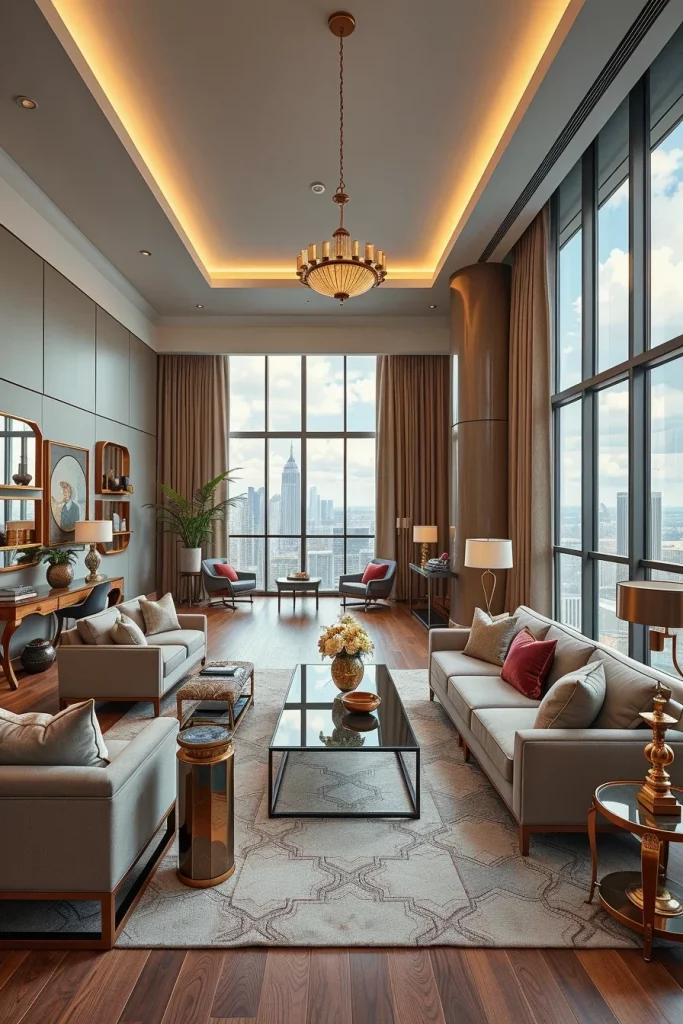 55 Luxury Penthouse Living Room Ideas For Sophisticated Modern Interiors
