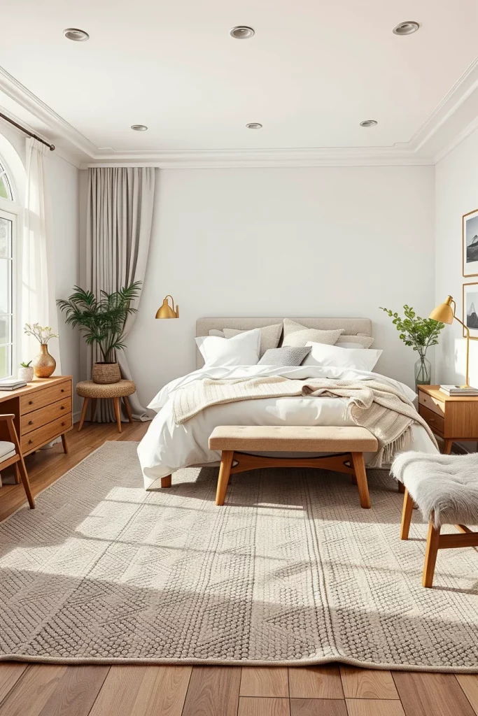 54 White And Wood Tone Bedroom Ideas For A Warm And Modern Retreat