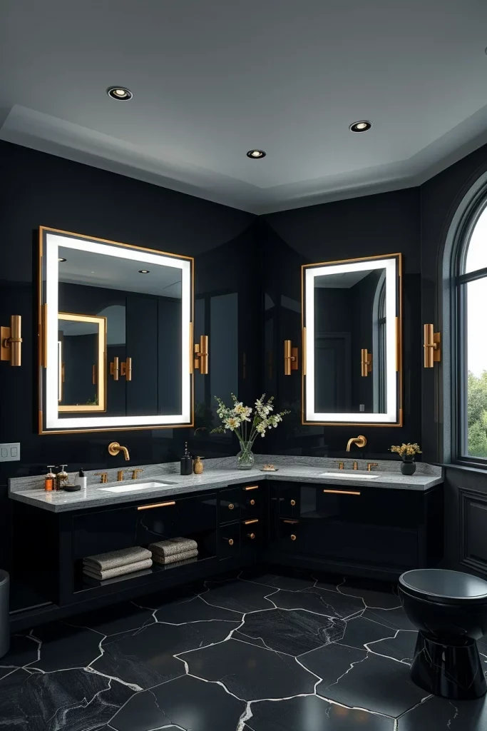 60 Luxury Black Bathroom Styling Ideas For A Sophisticated And Elegant Space