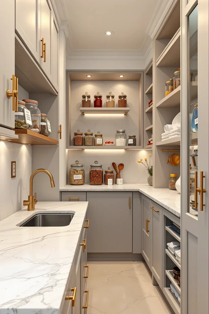 58 Modern Small Pantry Design Ideas To Maximize Style And Storage