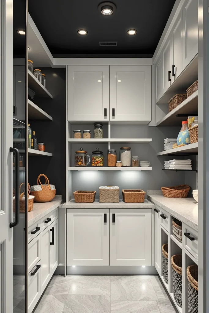 58 Modern Small Pantry Design Ideas To Maximize Style And Storage